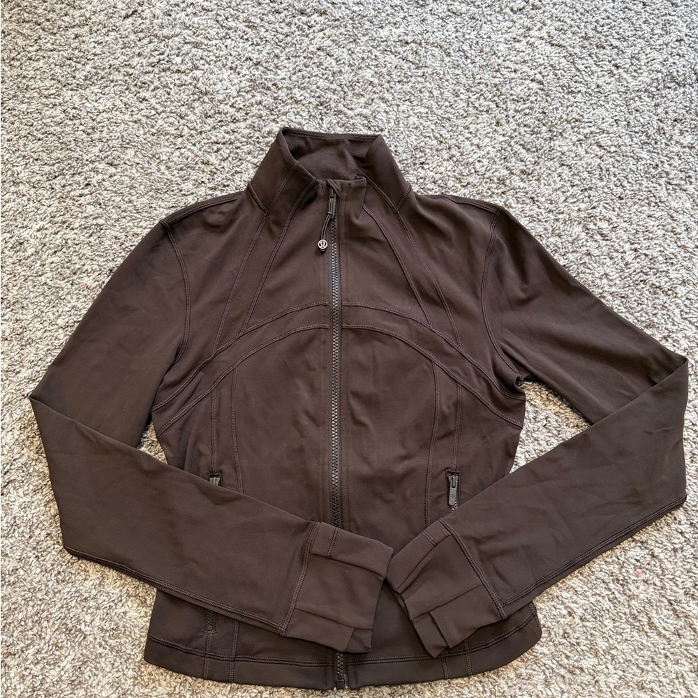 Lululemon Cropped Define Jacket Espresso Size 6
